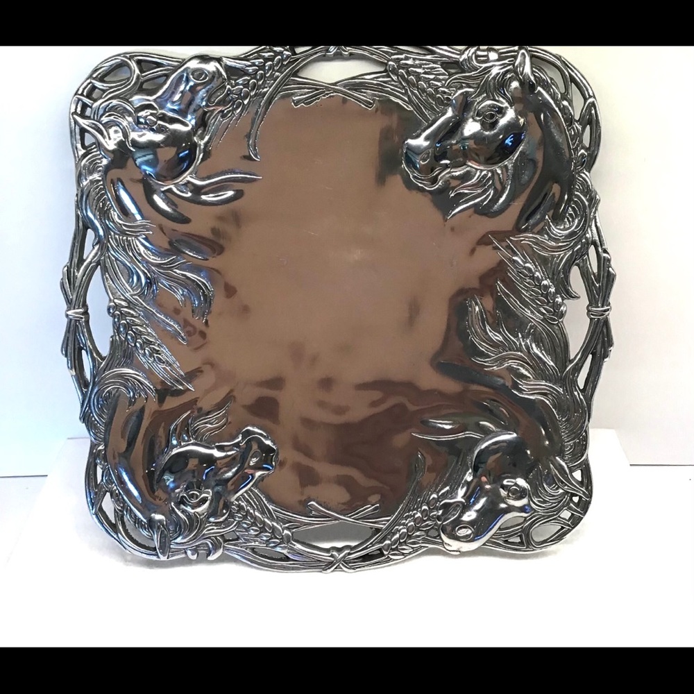 ARTHUR COURT Horse Square Serving Tray
